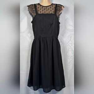 H&M Black Lace Mini Dress